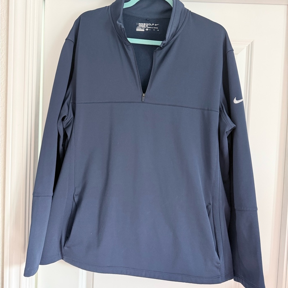 Nike Golf Dark Blue Quarter-Zip Pullover